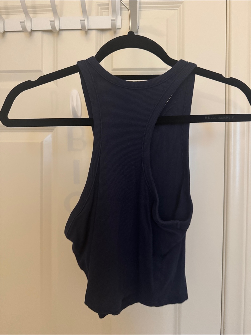 H&M Navy Ribbed High-Neck Tank - Picture 3 of 3